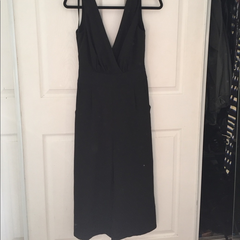 NWT Bebe Wide Leg Jumpsuit w Open Tie Back - Adjustable-Major Bundle Dis…